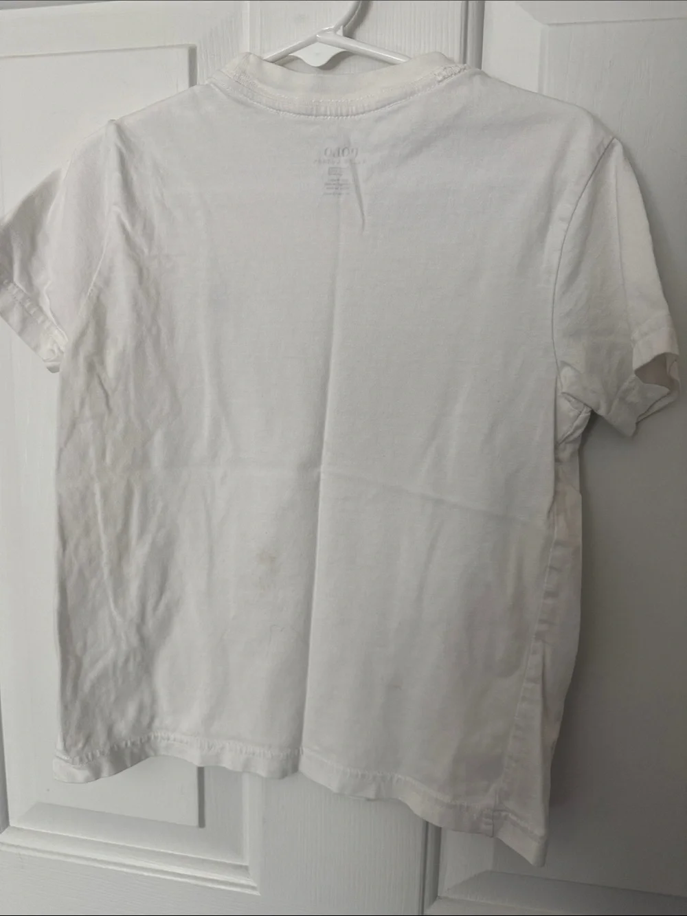 Ralph Lauren White Tee with Navy Polo Pony
